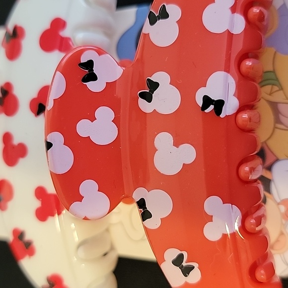 NWT! Disney Mickey Minnie Mouse Claw Hair Clips 2 pack 2 piece set - Picture 4 of 5
